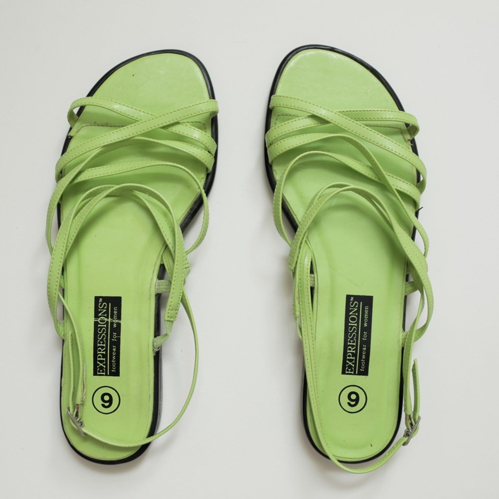 Expressions brand. Strappy Sandals.